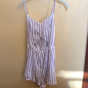 Striped romper